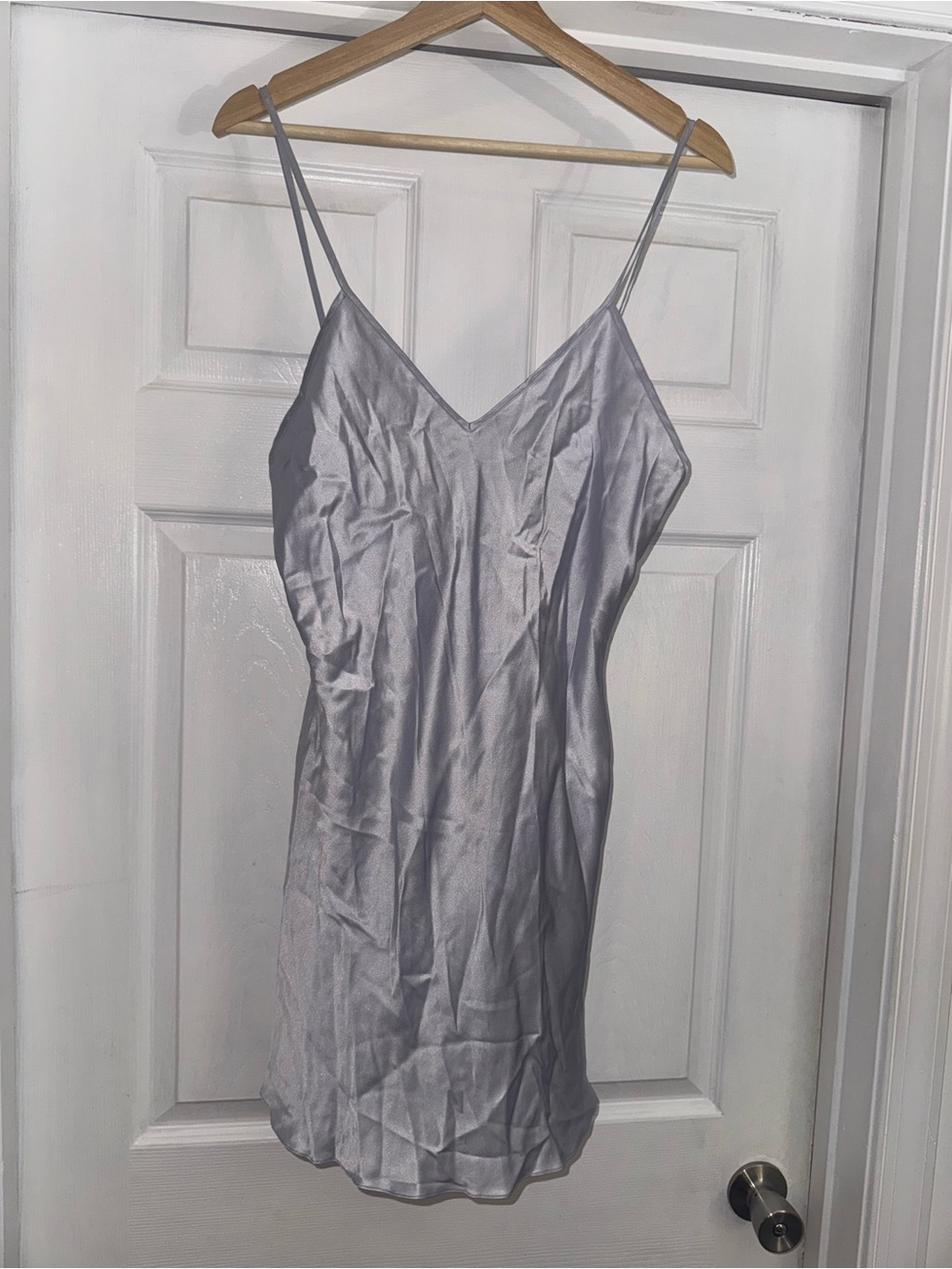 Andres 100% Silk Lavender Slip M